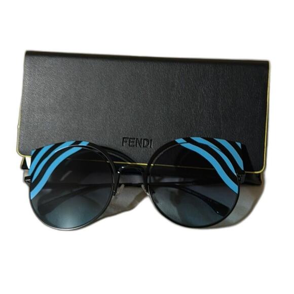 Fendi 53mm Cat Eye Sunglasses Blue main image 12